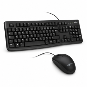KIT MOUSE E TASTIERA CON FILO LOGITECH K120+B100