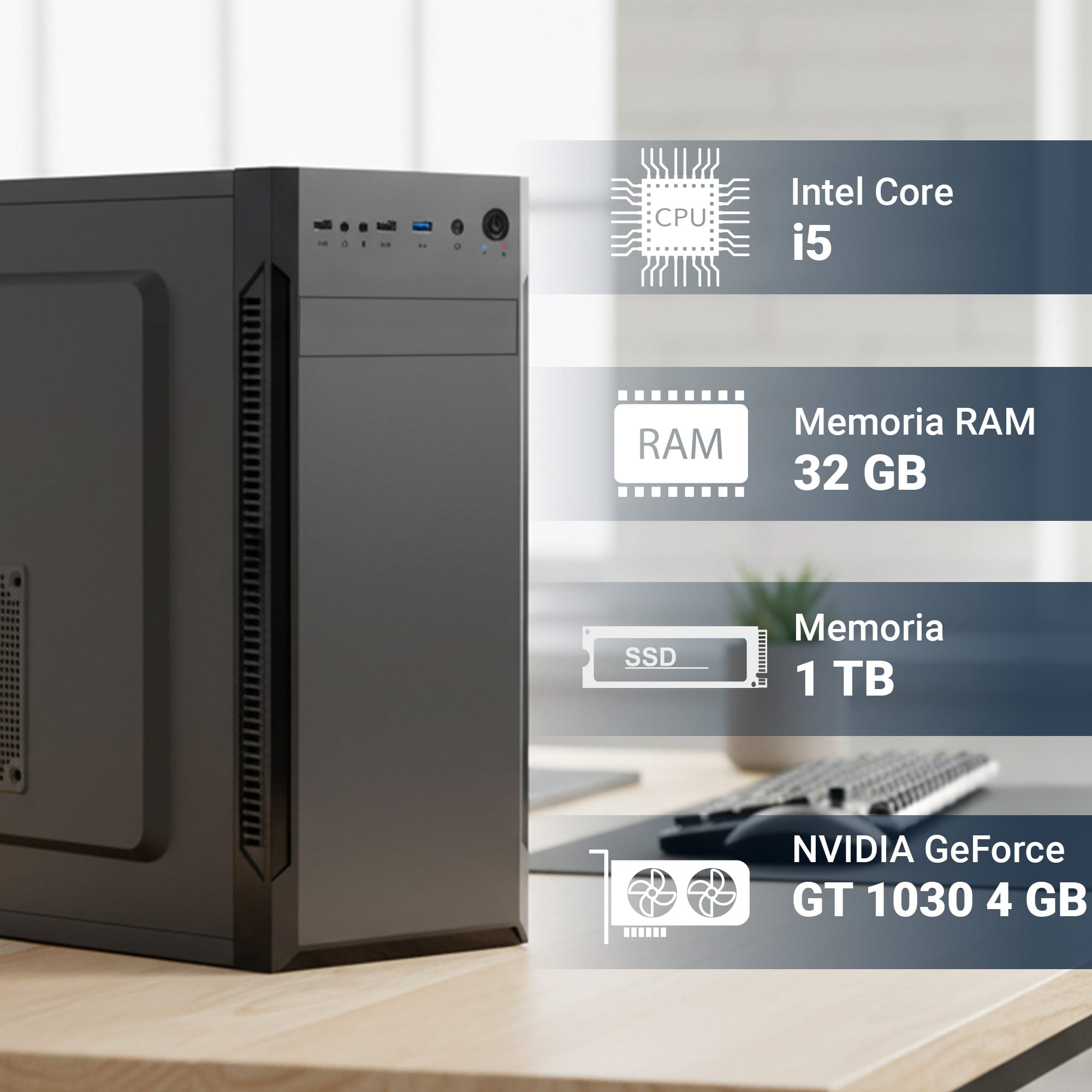 PC Ufficio Intel Core i5-8400 · GT 1030 - immagine 2