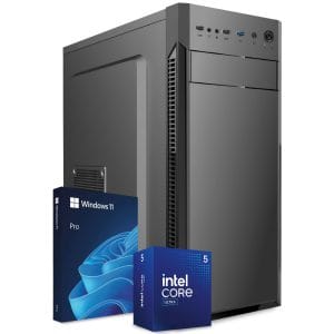PC Fisso Intel Core Ultra 5 225 AI Integrata • Intel Graphics • RAM 32GB DDR5 • SSD 1TB NVMe M.2 • WiFi AC e Bluetooth • HDMI • USB 3.2 • Computer Fisso Desktop Windows 11 Pro