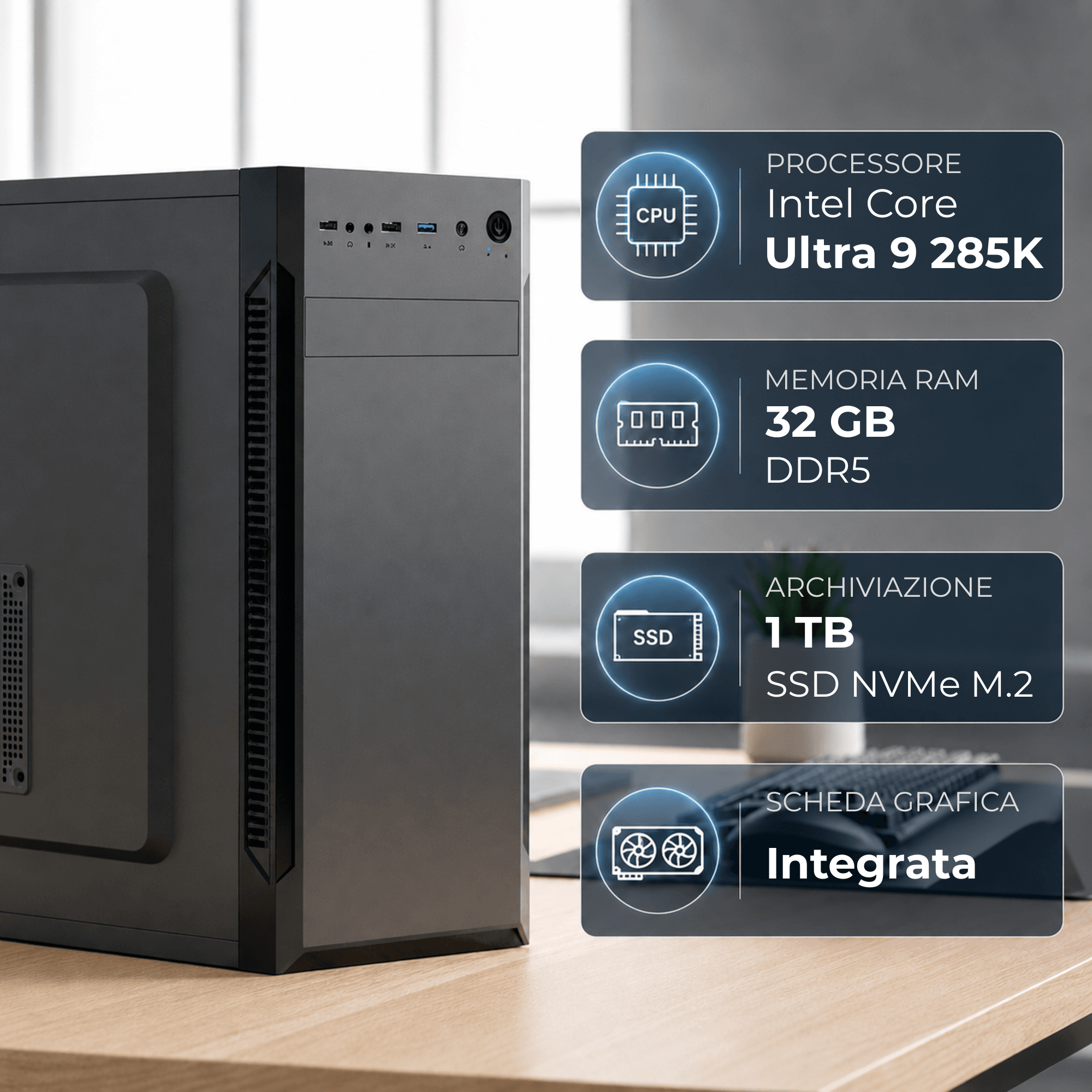 PC Ufficio Intel Core Ultra 9 285K - immagine 2