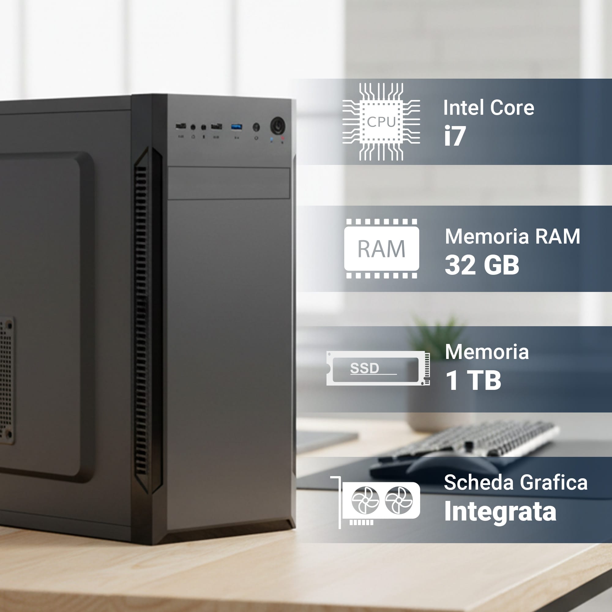 PC Workstation Intel Core i7-8700 - immagine 2