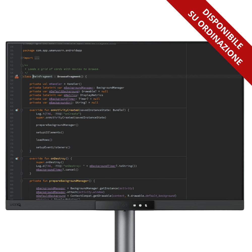 RD280UG - Monitor per programmare 28” 4K+ 120Hz con MoonHalo Backlight BenQ