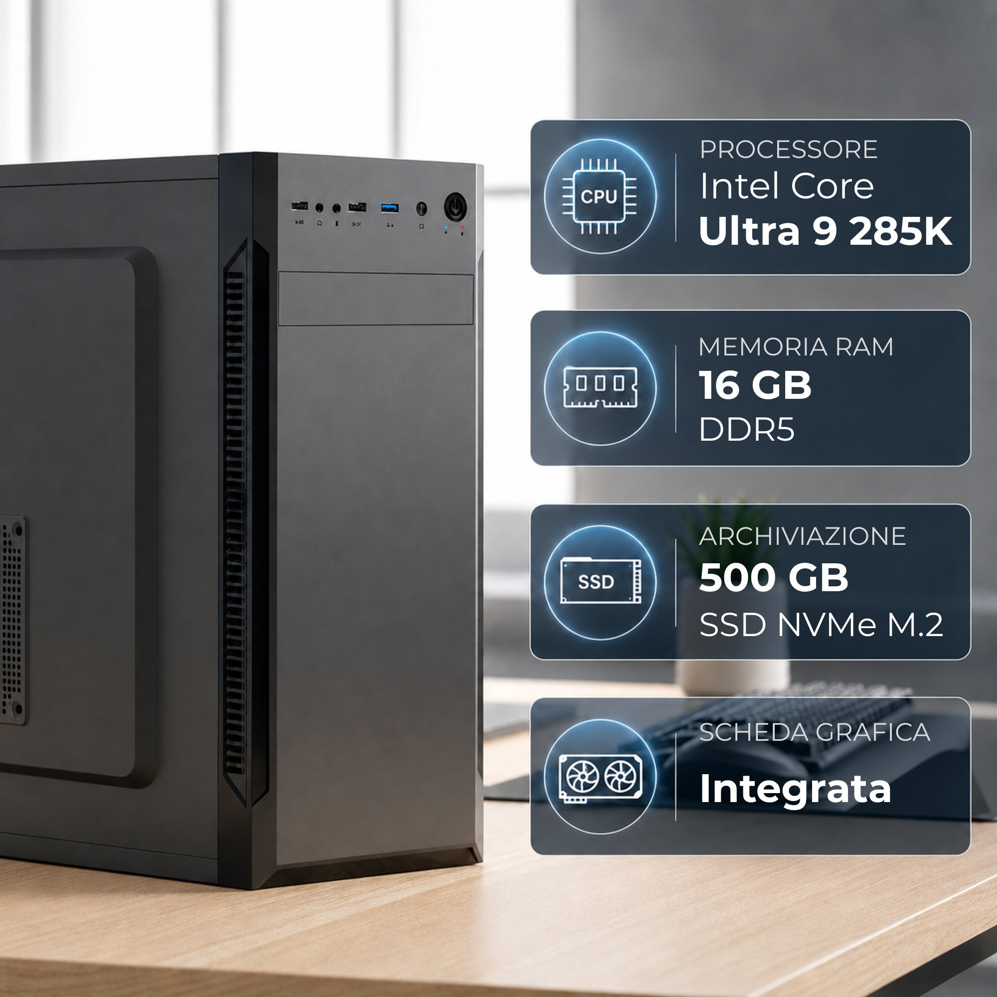 PC Ufficio Intel Core Ultra 9 285K - immagine 2